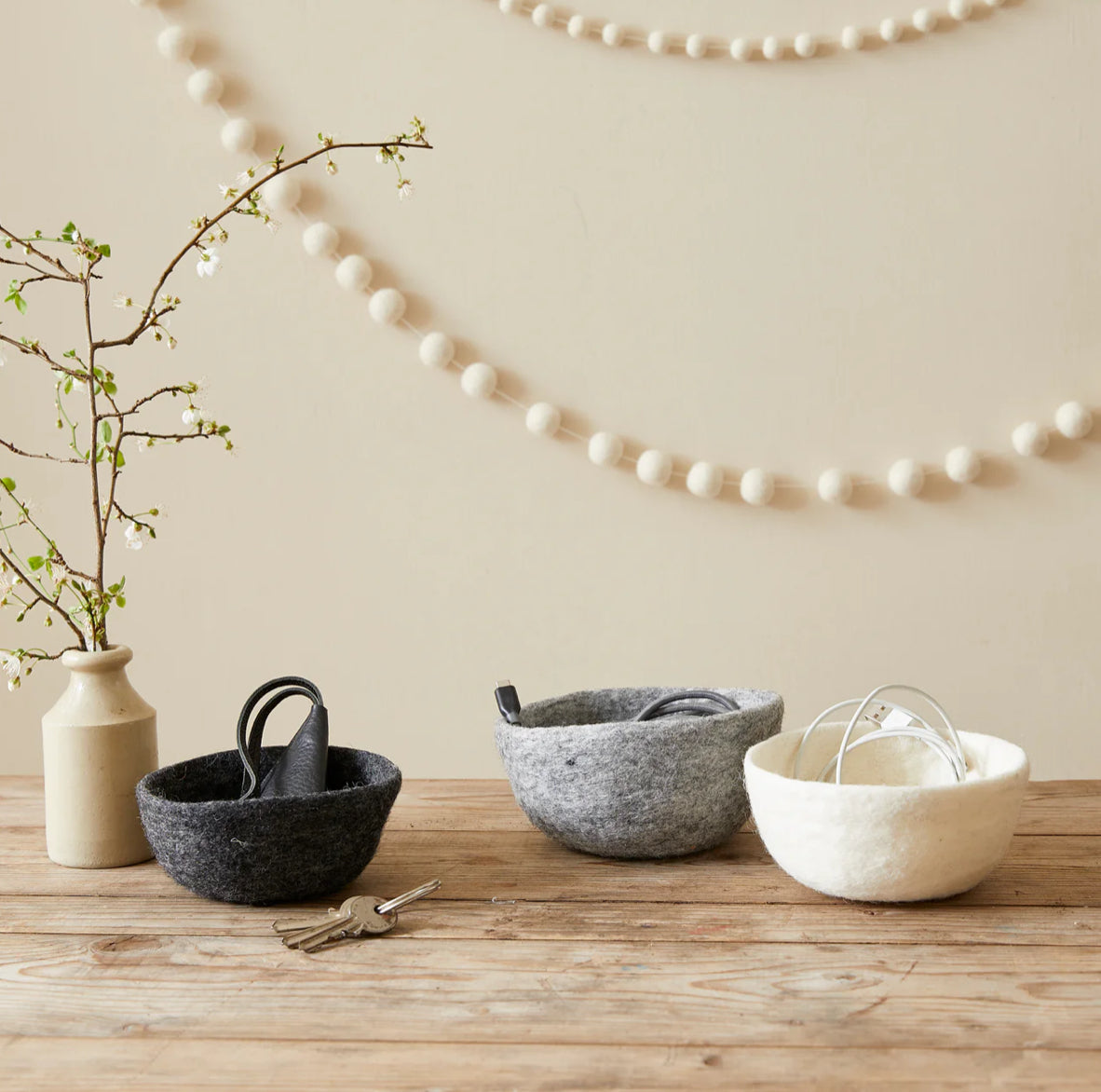 Neerja Stacking Felt Trinket Set (3)