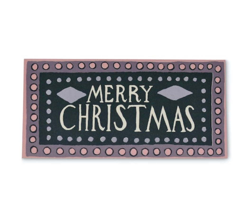 XMAS 25 Cambridge Imprint Long Christmas Cards (pack of 6)