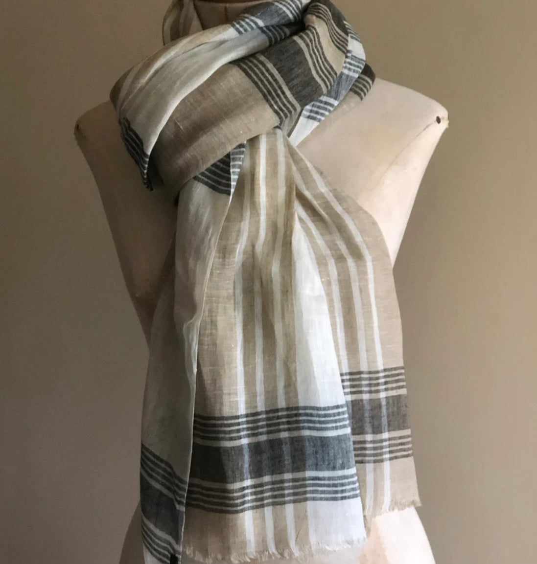 Moult Handwoven Linen Scarf