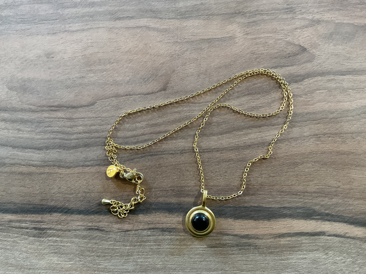 Formation Jewellery Black Agate Necklace