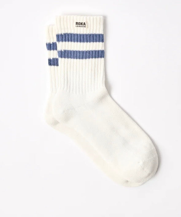 ROKA Windsor Stripe Crew Socks for Men