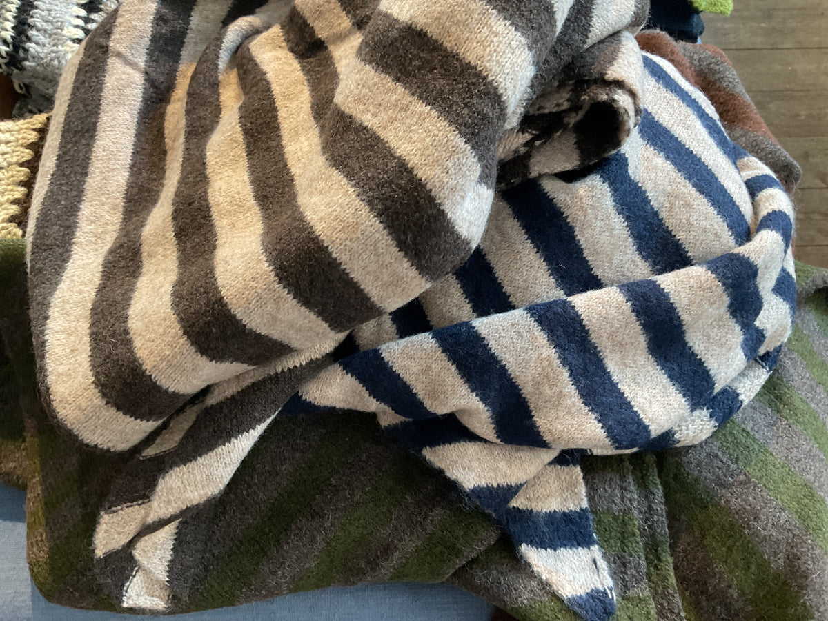 OST Nordic Striped Triangle Scarf