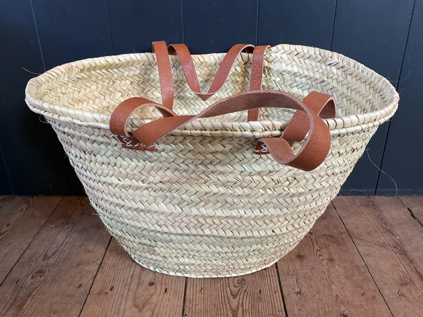 MAROC BASKET Double Leather Handle Shopper
