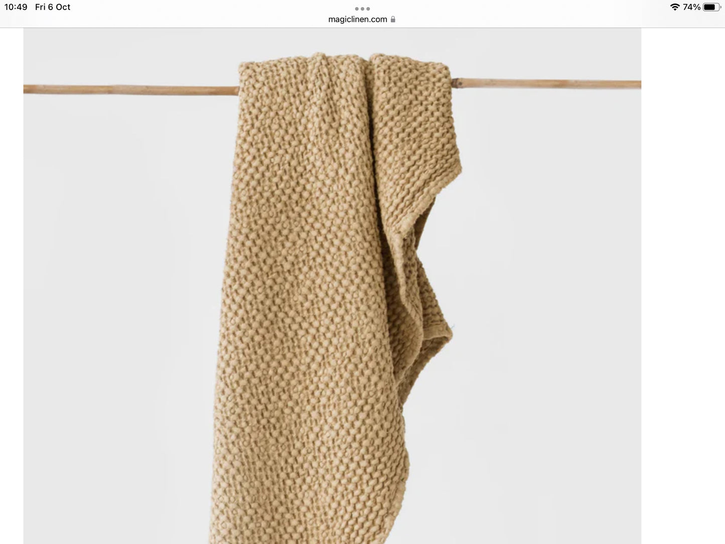 Magic Linen Waffle Bath Towel