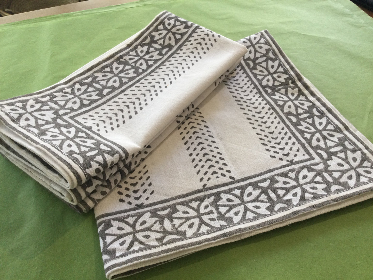 Grand Illusions Hand Block Printed Napkins (set of 4)