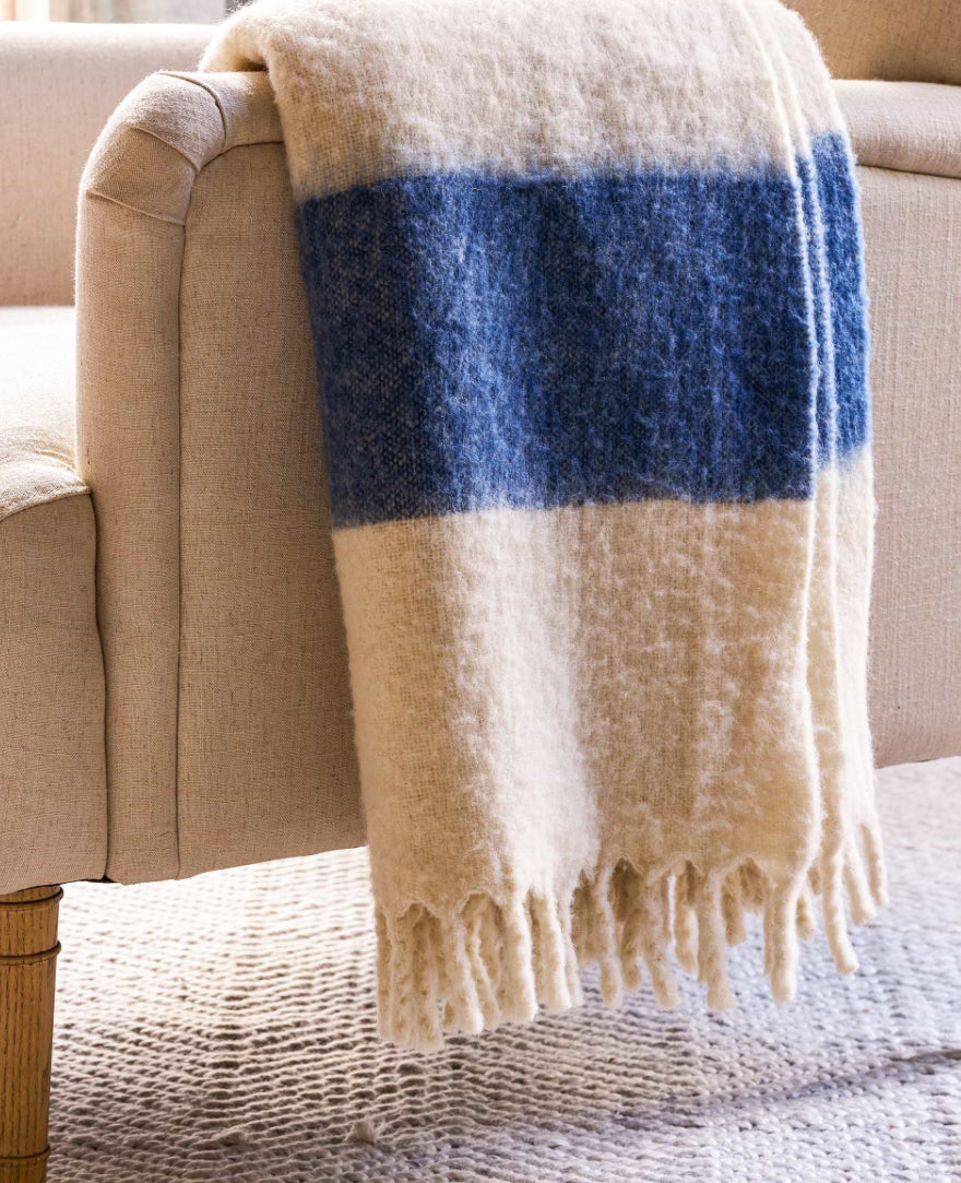 Garden Trading Leigh Wide Stripe Throw