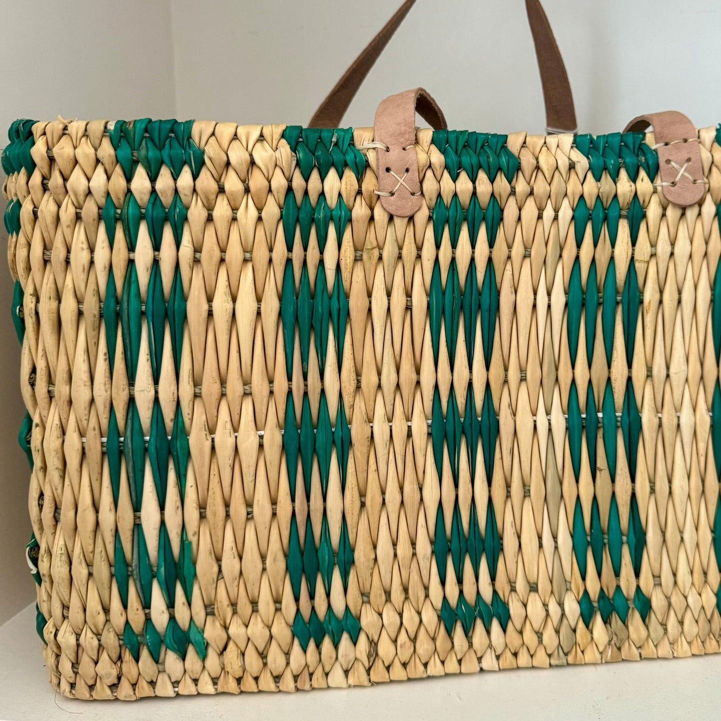 MAROC BASKET Woven Reed Tote