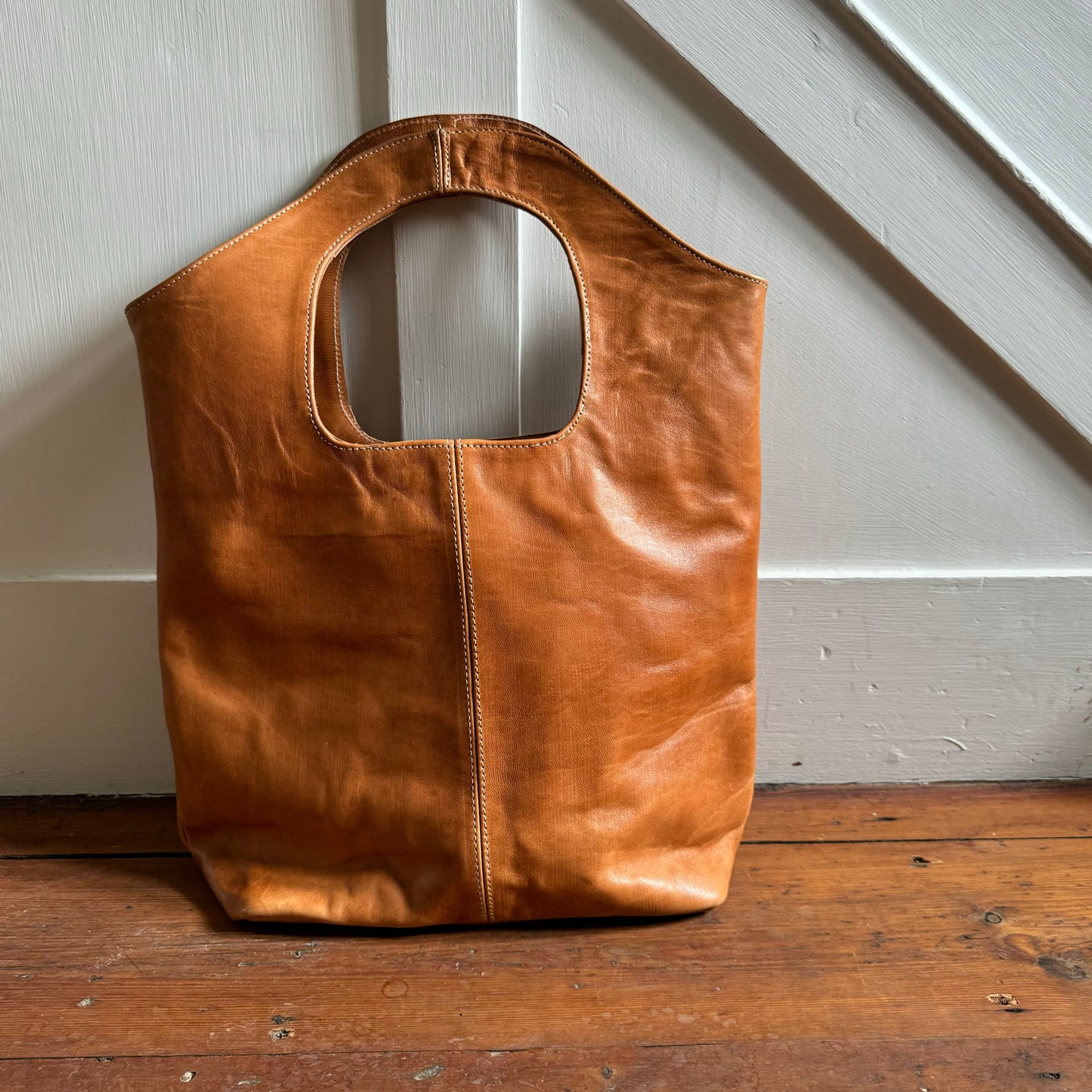 MAROC LEATHER Tall Leather bag