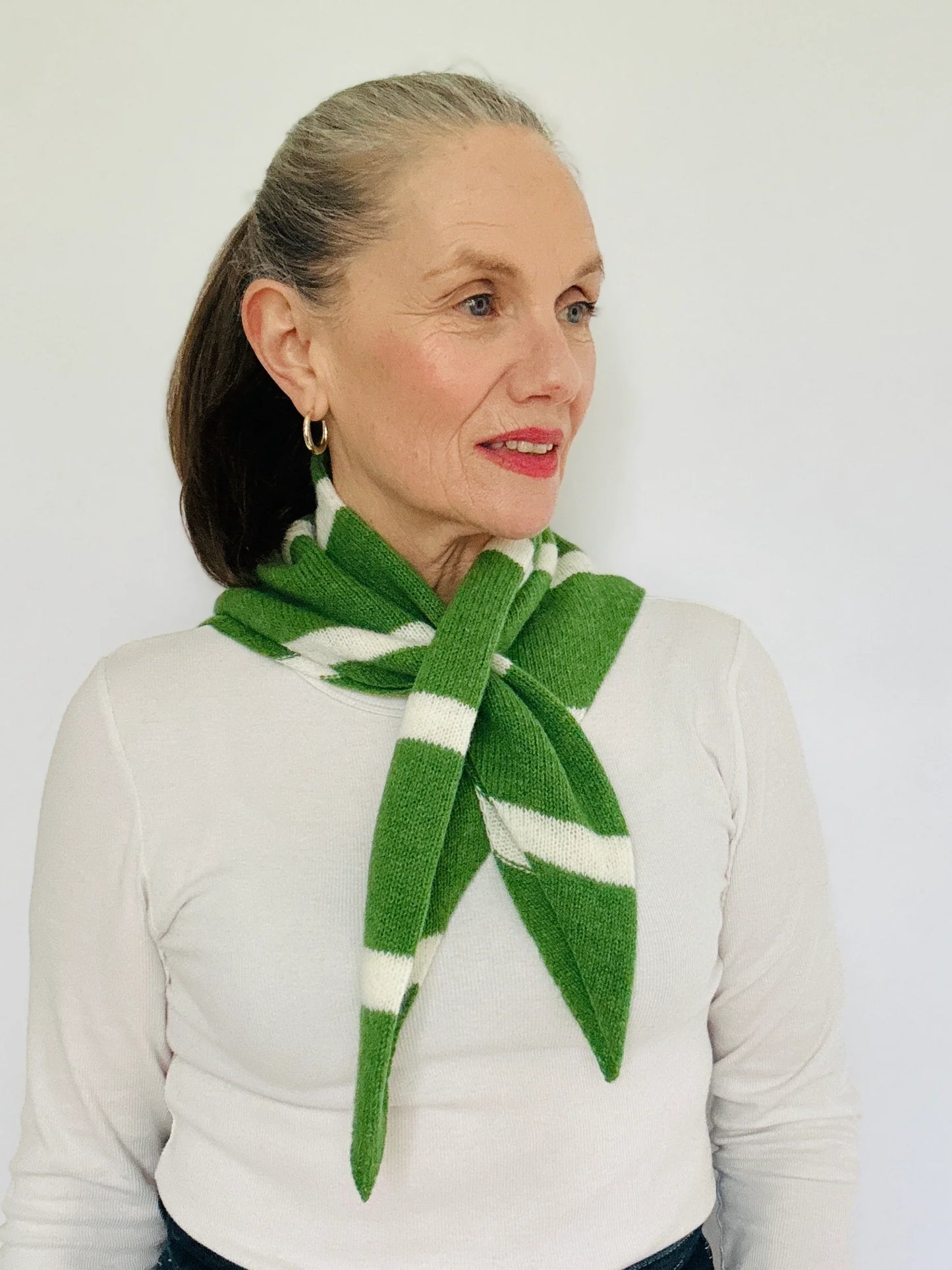 Pom Shanty Triangle Scarf