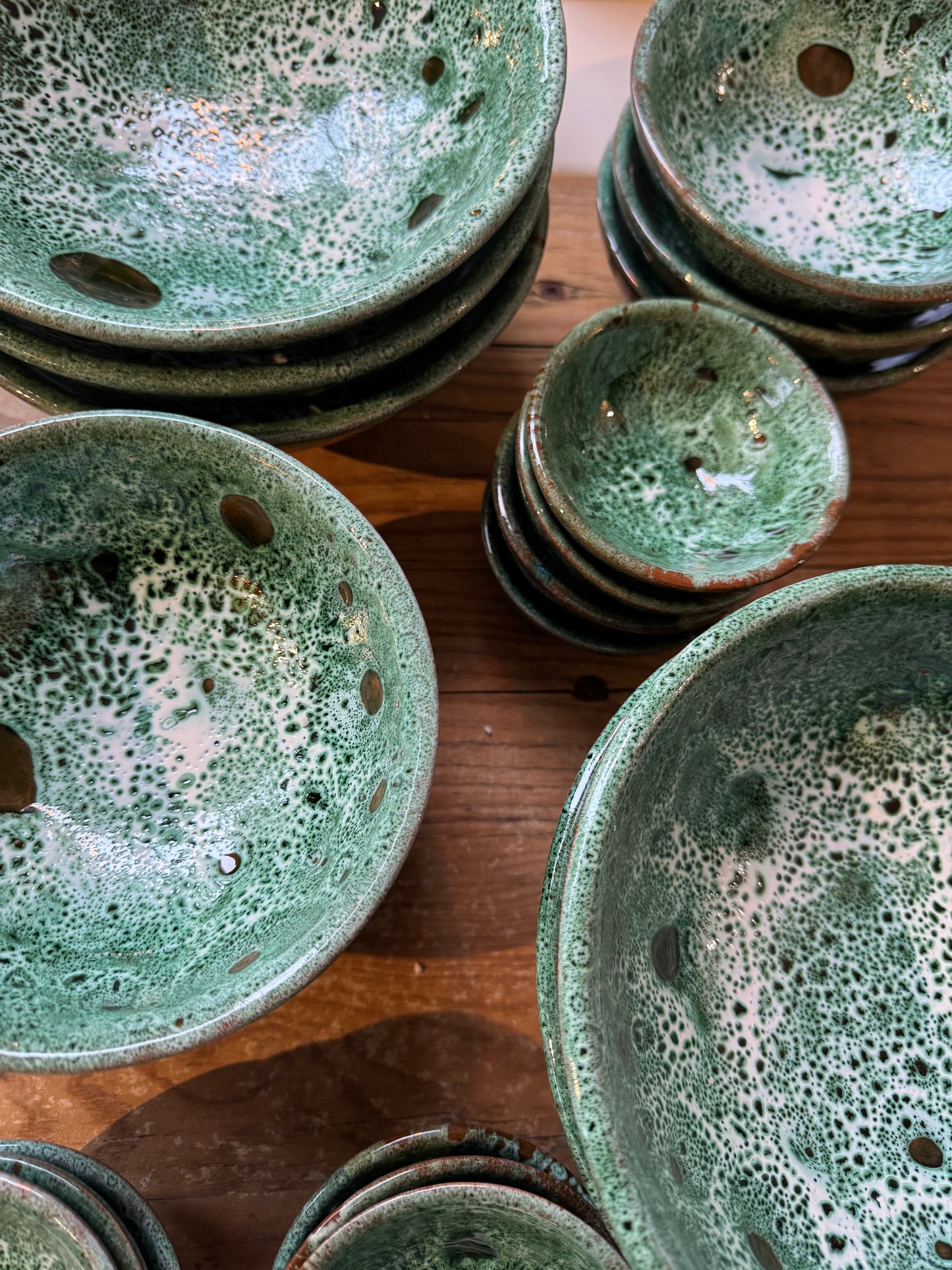 MAROC CERAMICS Green Blotch Bowl