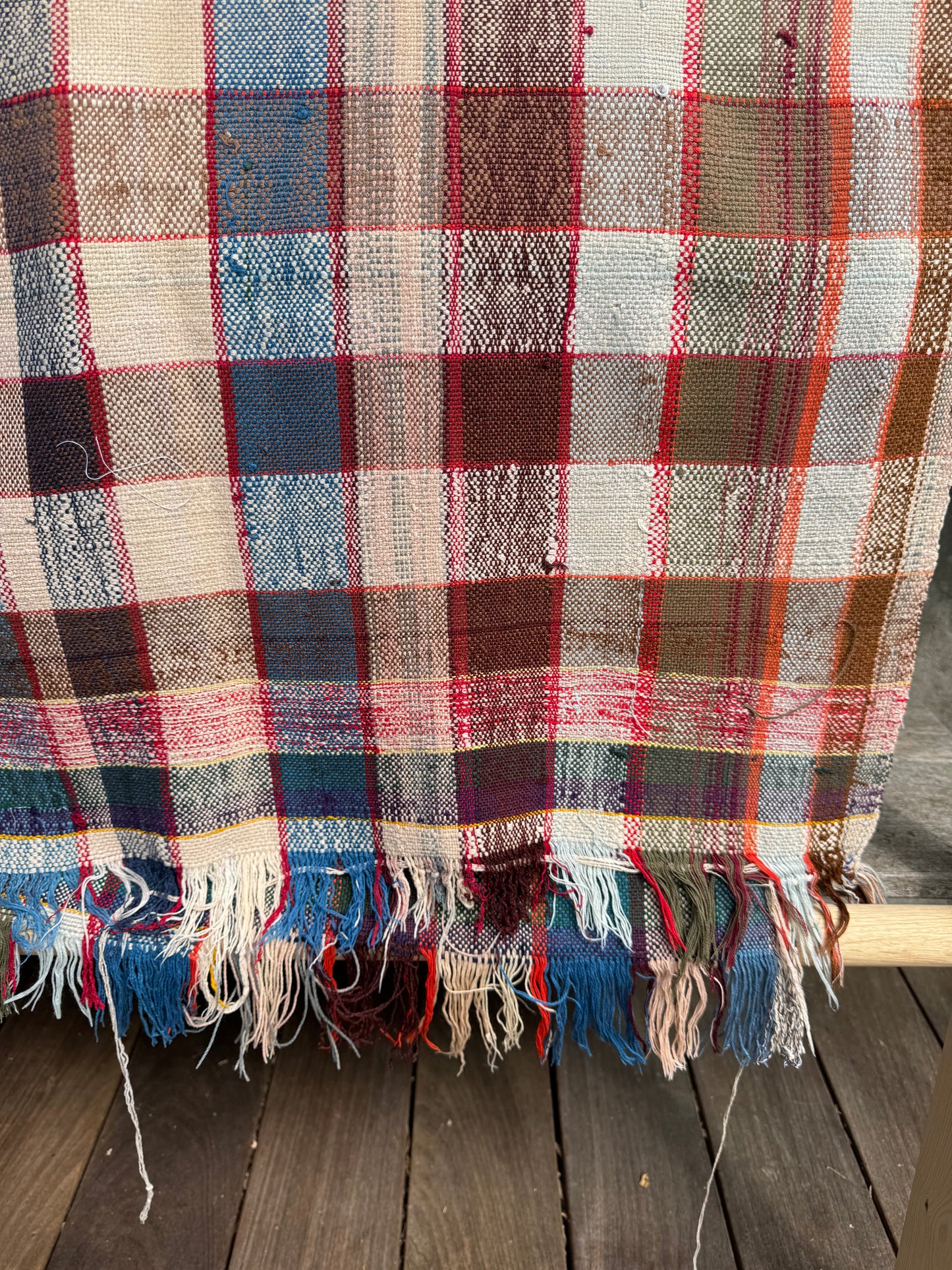 MAROC Vintage Berber Textile  - CHECK BRUST0624B