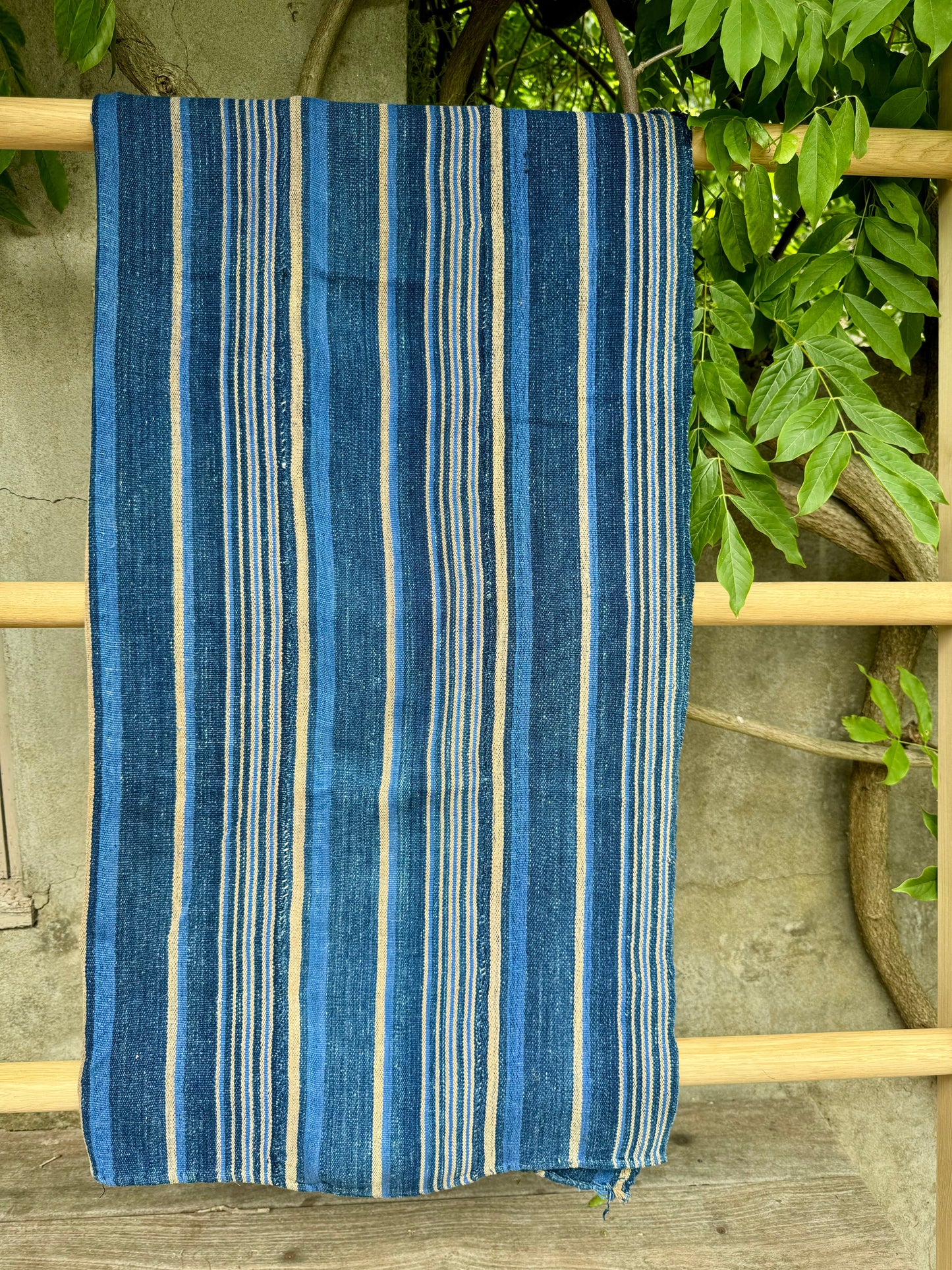 INDIGO VIntage Stripe Cloth Textile