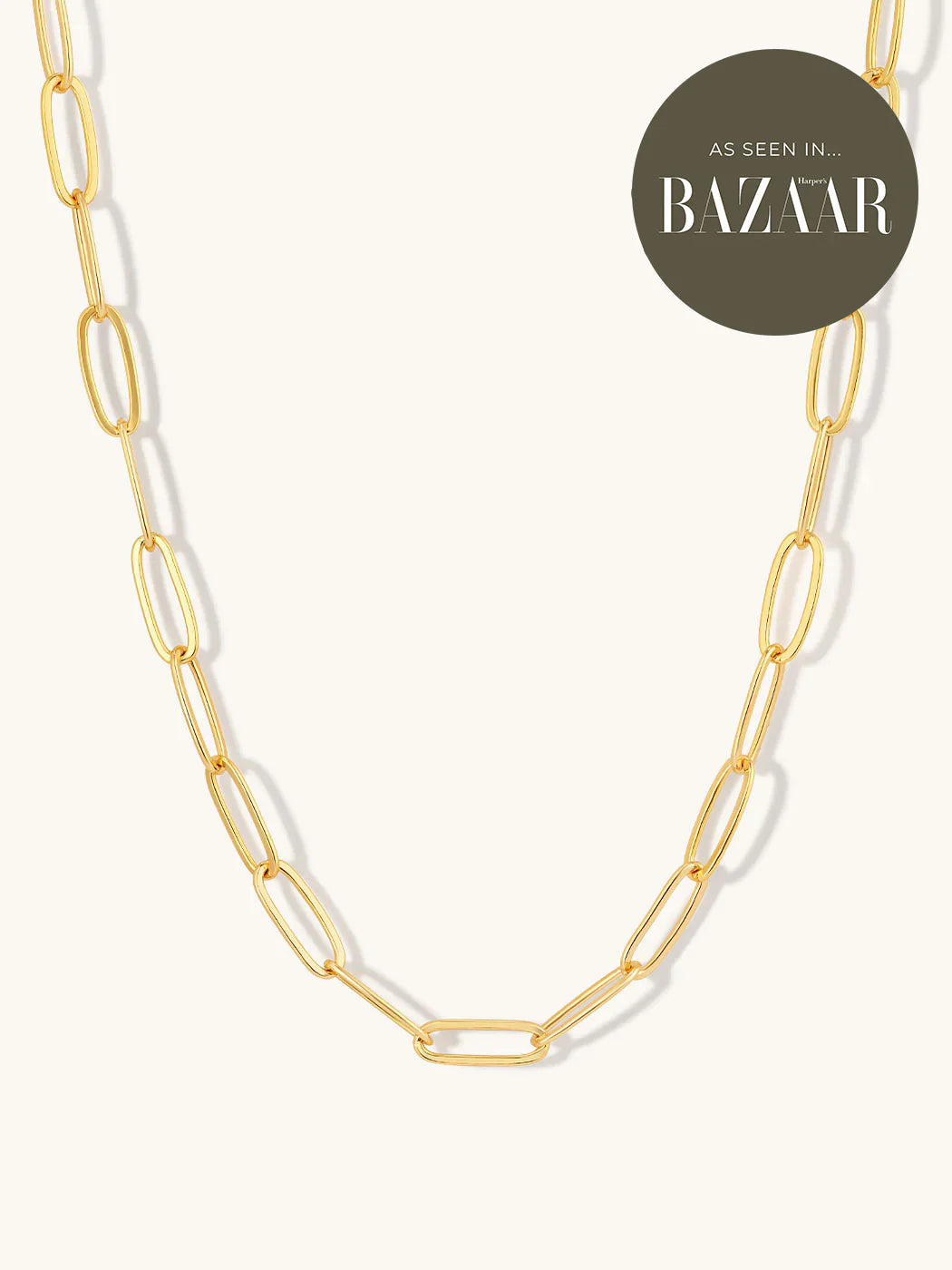 Formation Jewellery Alice Oval Paperclip Necklace