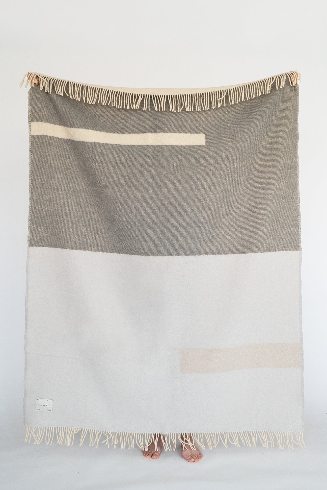 Forestry Wool Absract Grey Blanket