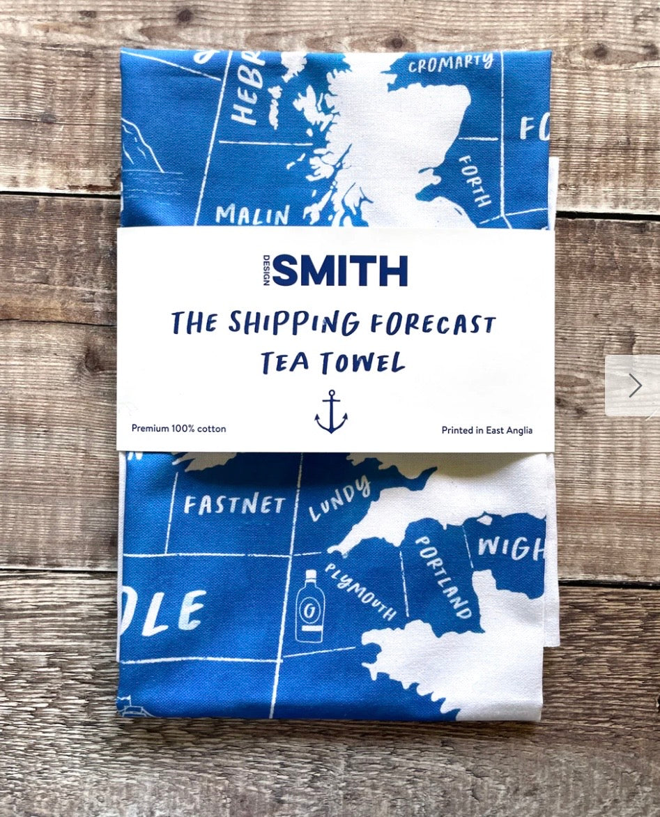 Design Smith Shipping Forecast Tea Towel
