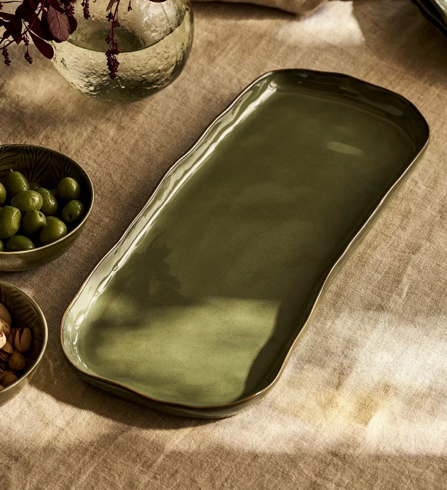 Garden Trading Ithaca Serving Tray - Moss