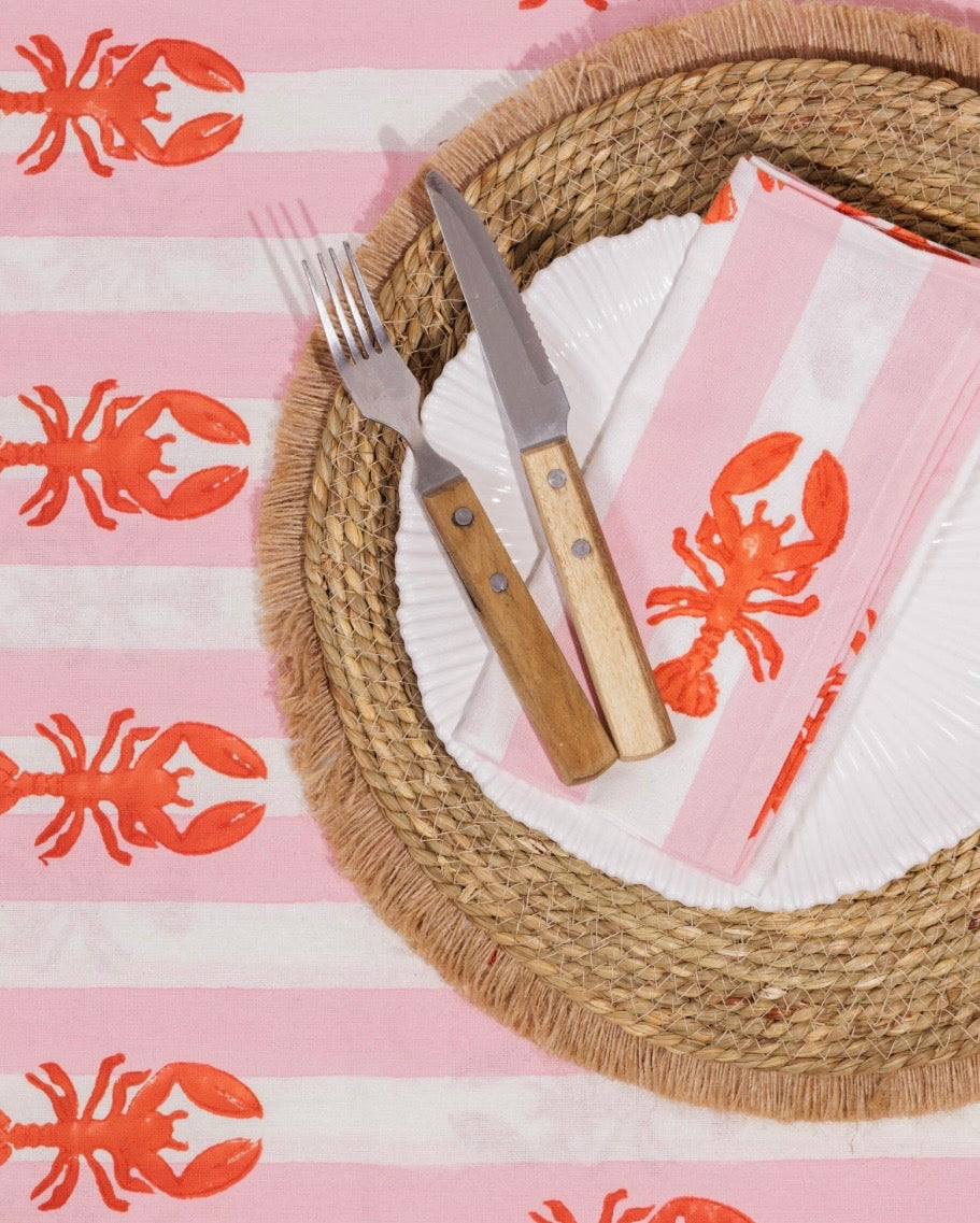 Cosy Buddha Block Print Table Linen