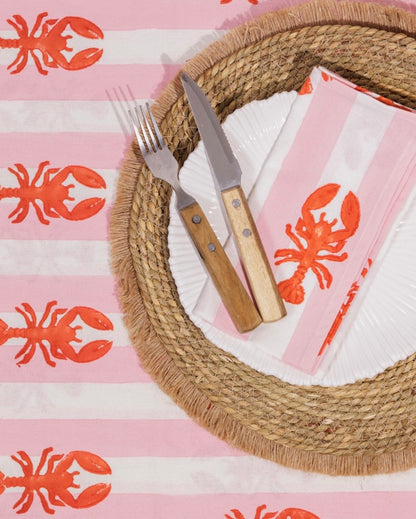 Cosy Buddha Block Print Table Linen