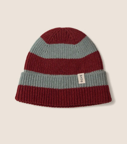 ROVE Striped Lambswool Beanie