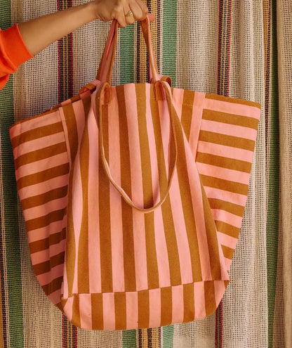 Rose in April Elisa Stripe Tote Bag