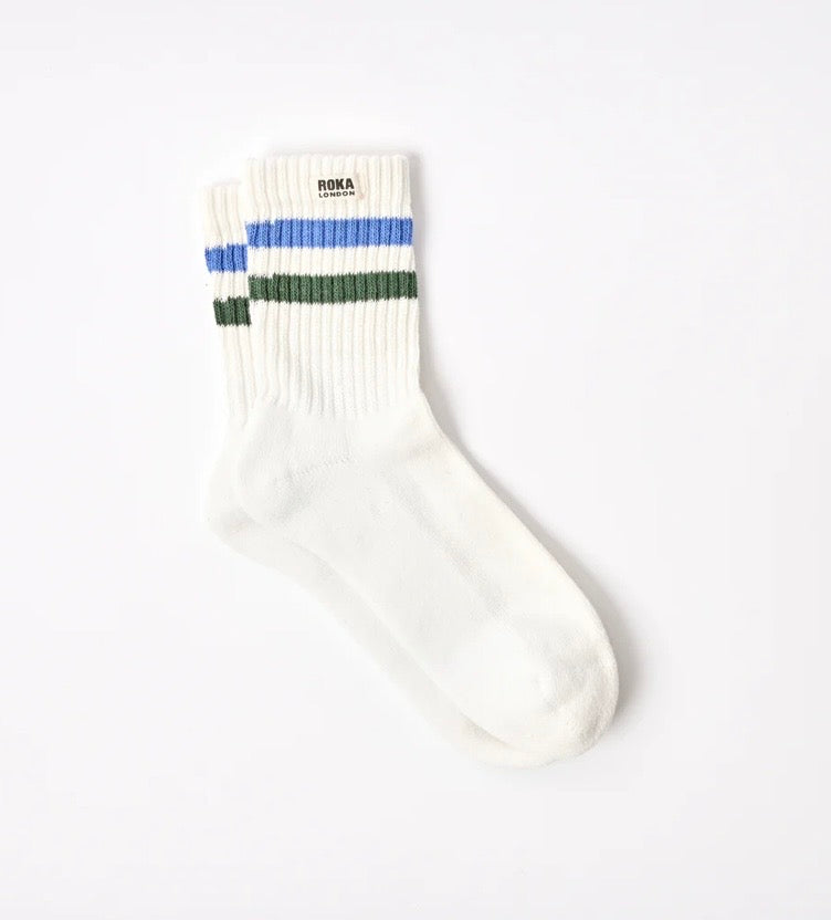 ROKA Windsor Stripe Crew Socks for Men