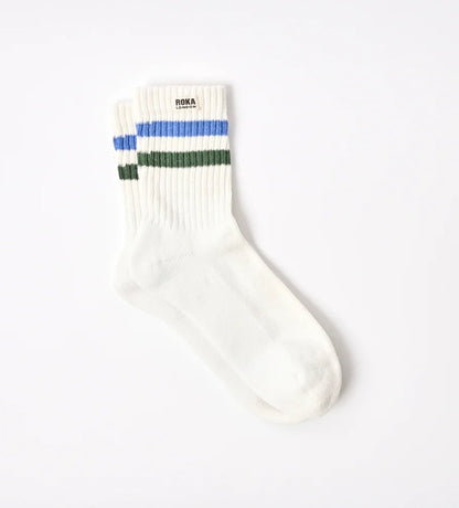 ROKA Windsor Stripe Crew Socks for Men