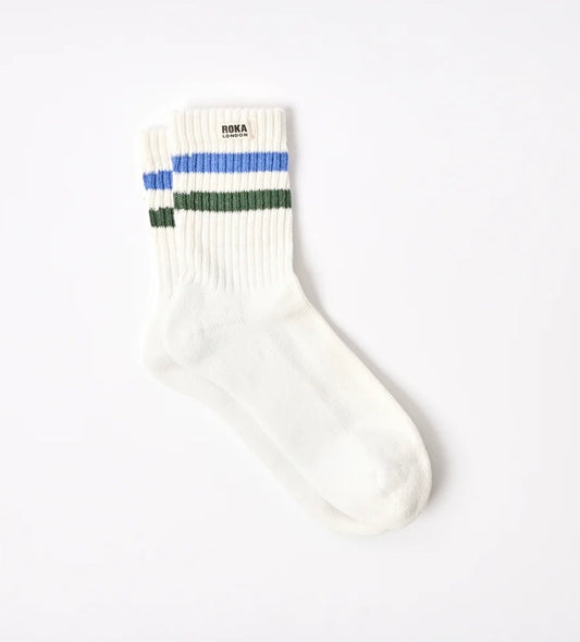 ROKA Windsor Stripe Crew Socks for Men