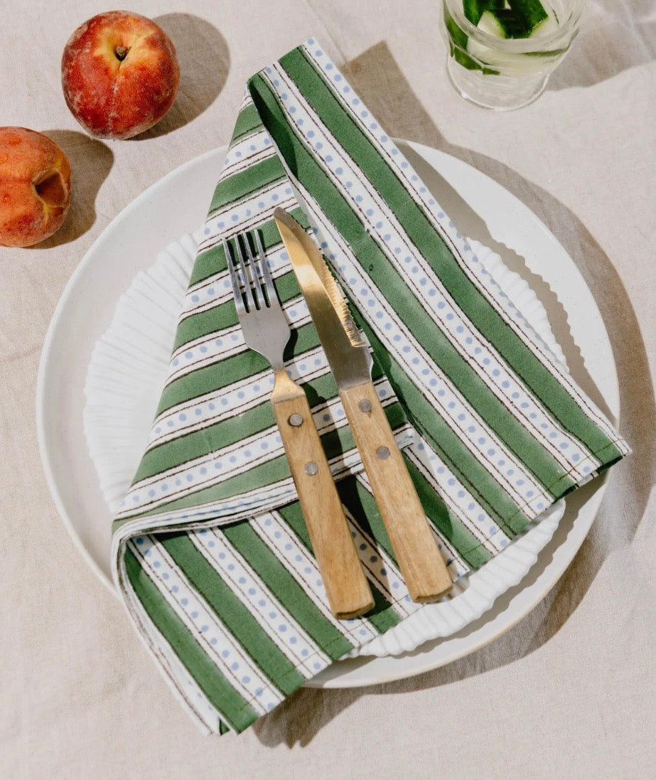 Cosy Buddha Block Print Table Linen