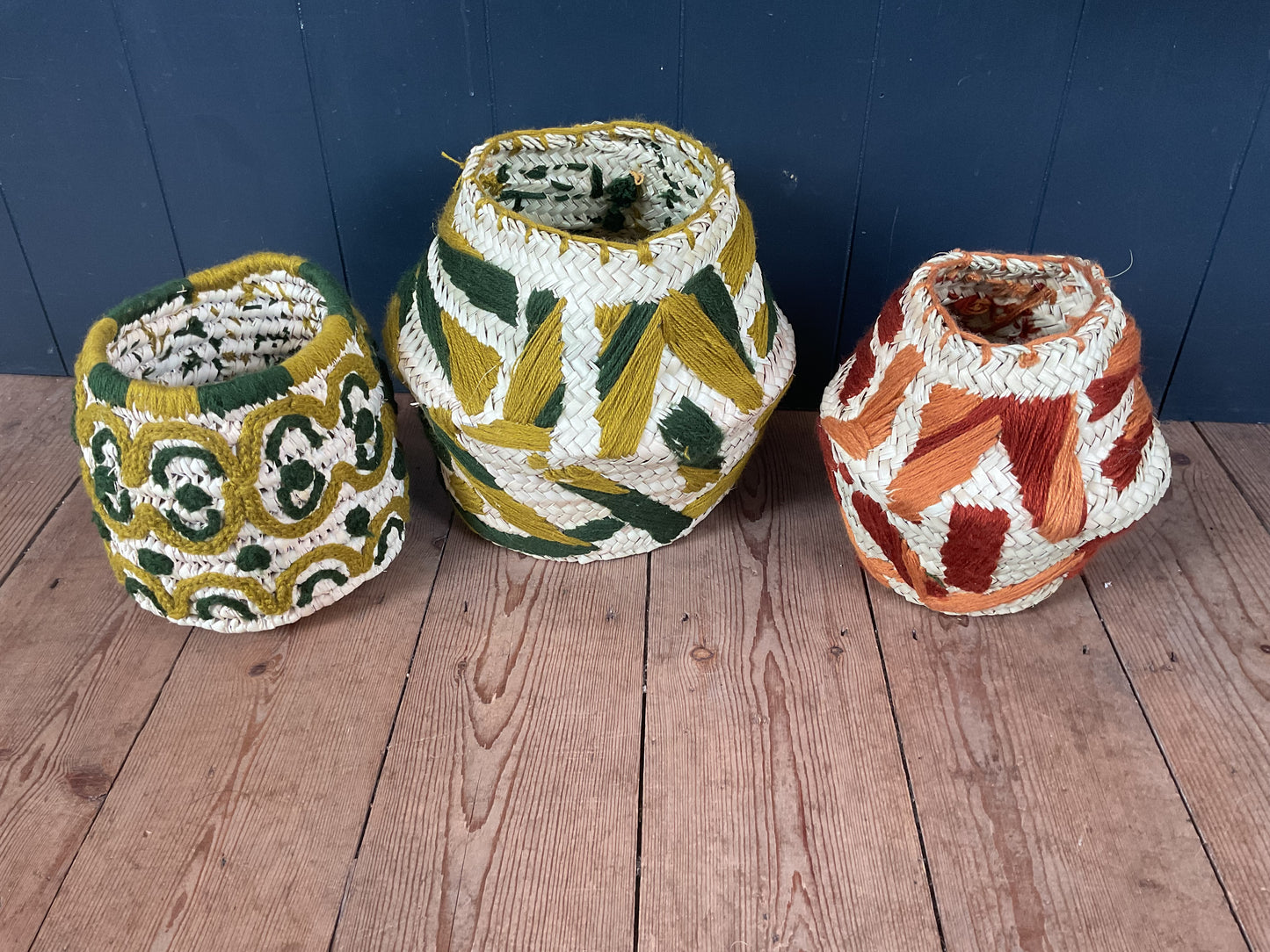 Maroc Embroidered Storage Basket