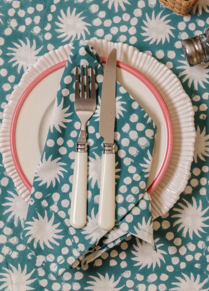Cosy Buddha Block Print Table Linen