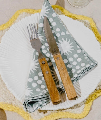 Cosy Buddha Block Print Table Linen