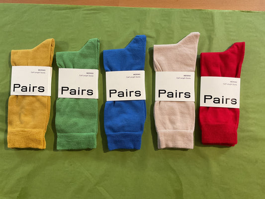 PAIRS Calf Length Socks Merino