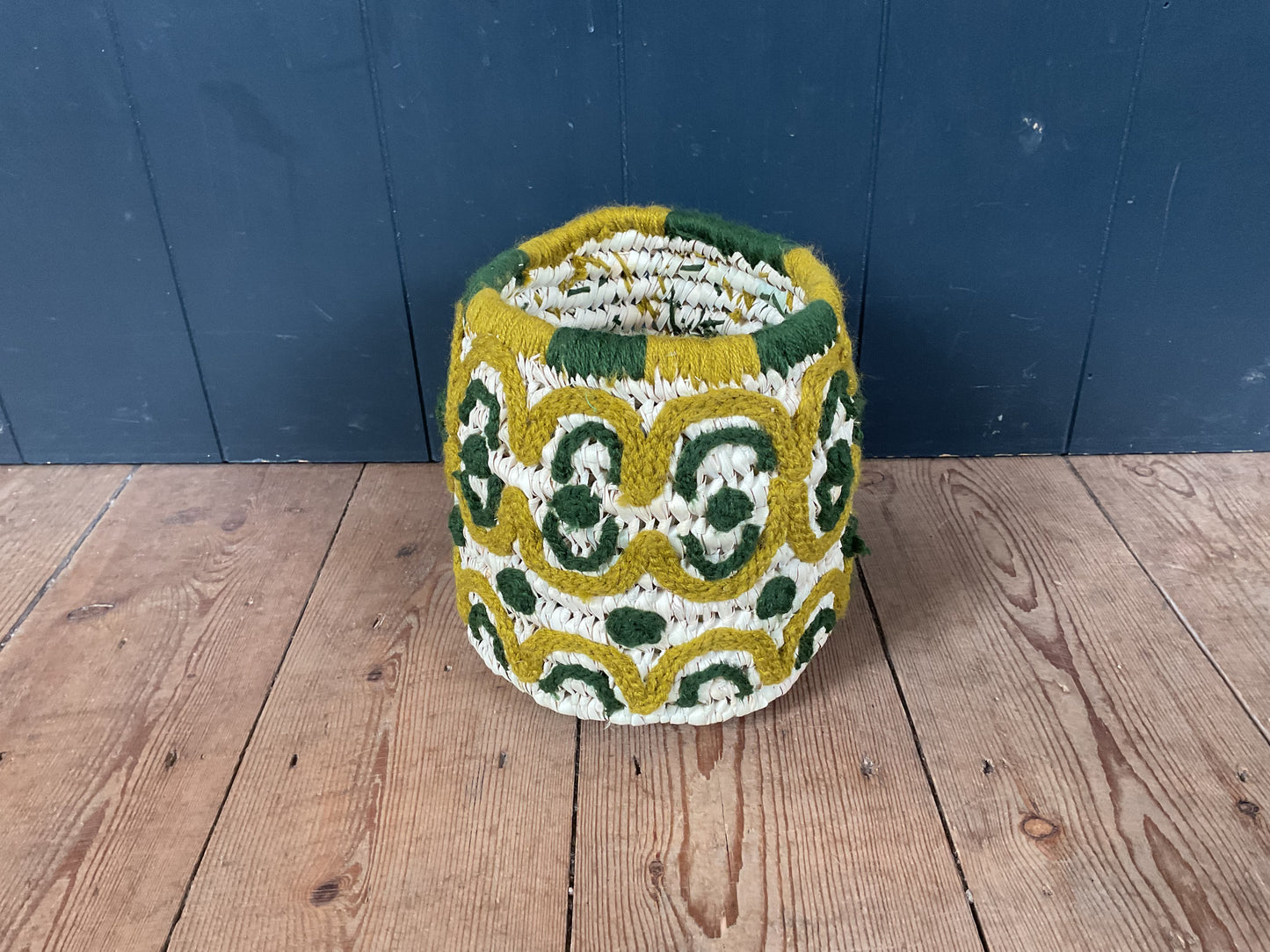 Maroc Embroidered Storage Basket