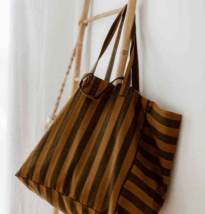 Rose in April Elisa Stripe Tote Bag