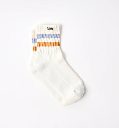 ROKA Windsor Stripe Crew Socks for Women