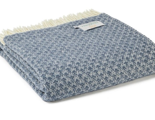 Tweedmill Isobel Crescent Throw - Blue Slate