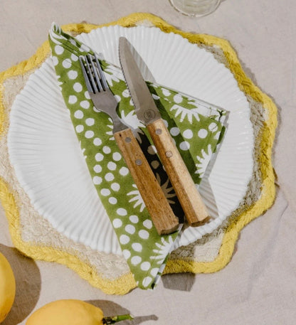Cosy Buddha Block Print Table Linen
