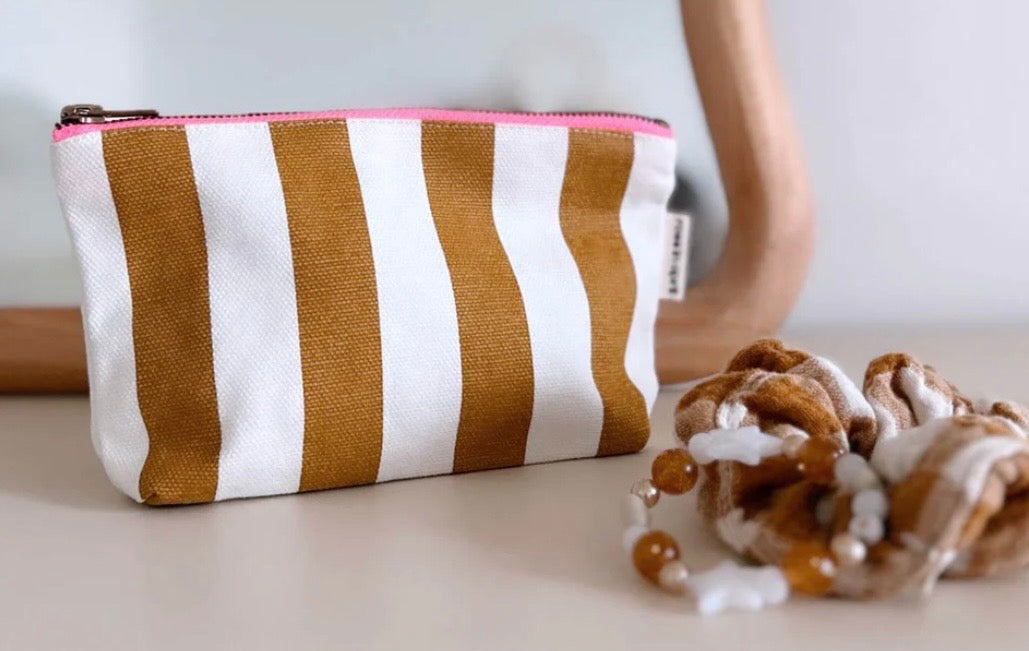Rose in April Sofia Stripe Pouch