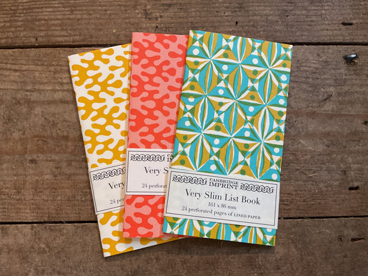 Cambridge Imprint Very Slim List Book