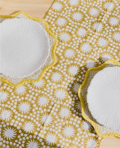 Cosy Buddha Block Print Table Linen