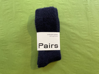 PAIRS Calf Length Socks Ultra Soft Alpaca