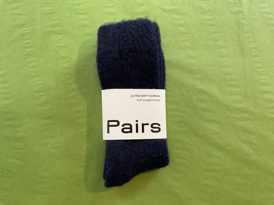 PAIRS Calf Length Socks Ultra Soft Alpaca