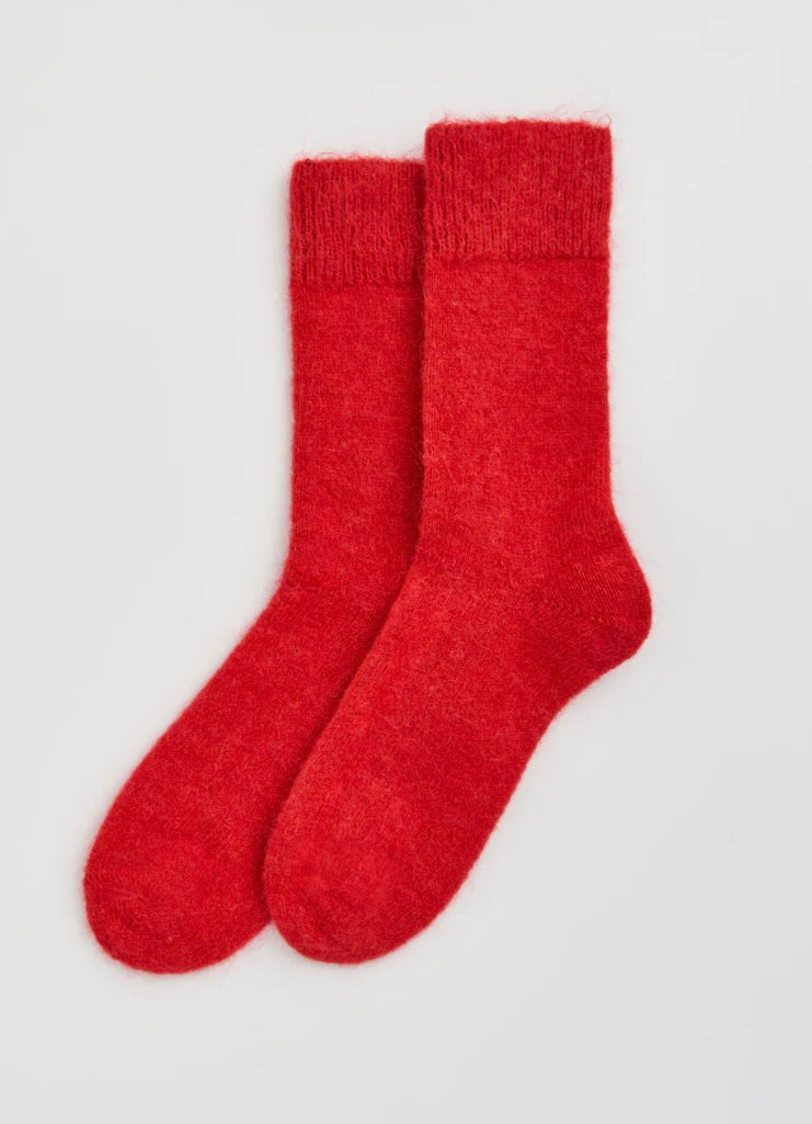 PAIRS Calf Length Socks Ultra Soft Alpaca