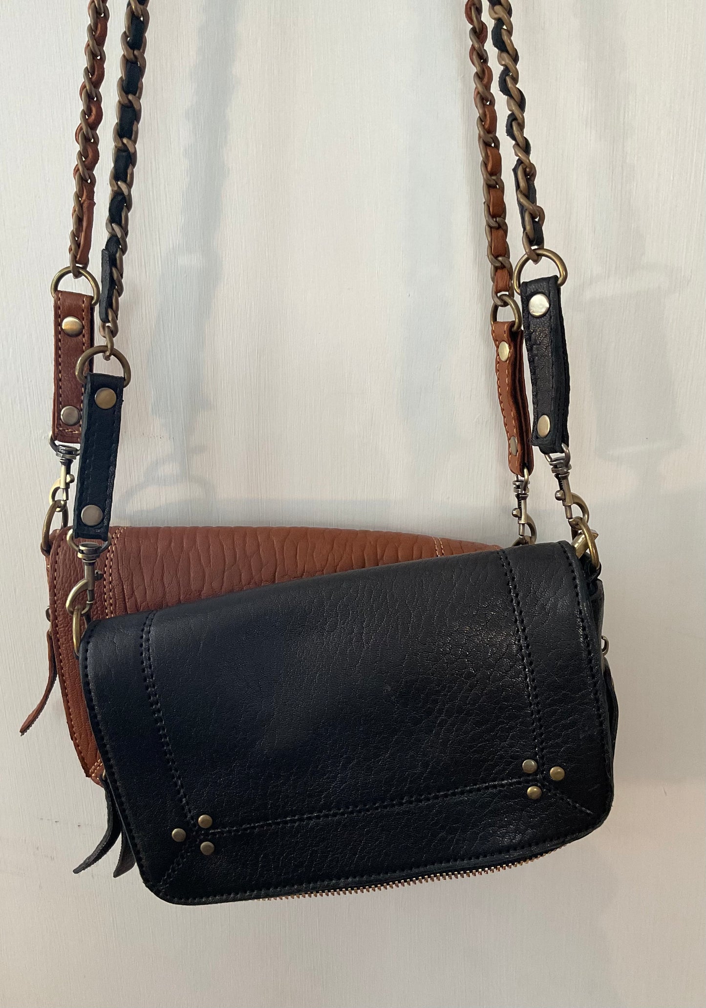 Maroc Leather Chain Handle Bag