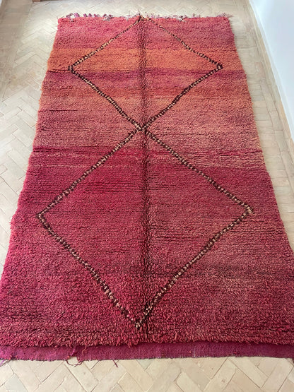 MAROC Vintage Rug Purple Ombre   MVR07231