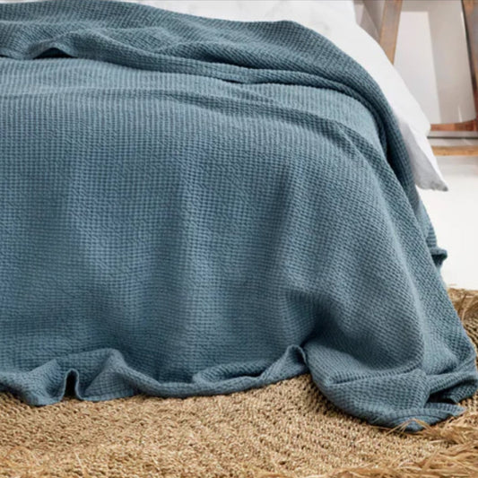 Magic Linen Waffle Blanket