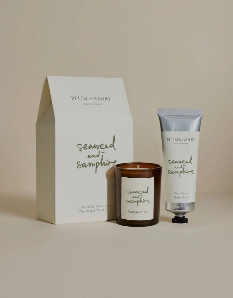 Plum & Ashby Hand Cream/Candle Gift Set