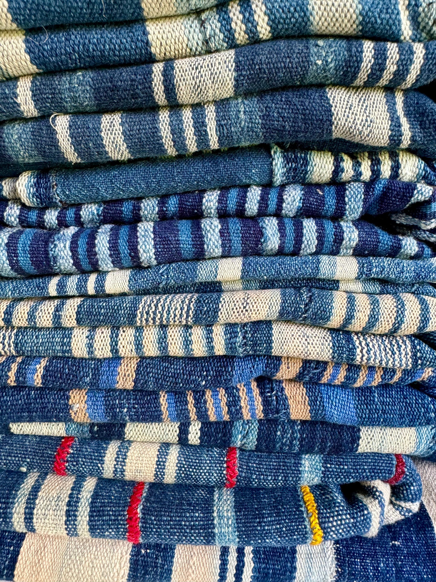 INDIGO VIntage Stripe Cloth Textile