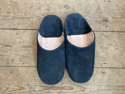 MAROC LEATHER  Suede Slippers - Browns and Black