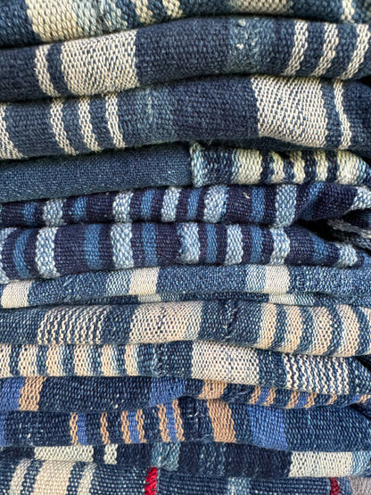 INDIGO VIntage Stripe Cloth Textile